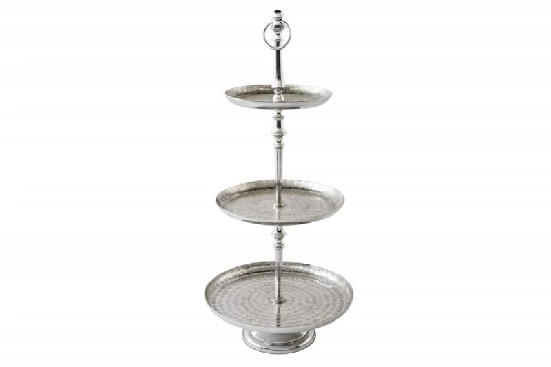 Etagere Orient 3er 65cm strieborná Hammerschlag Etagere Orient 3er 65cm strieborná Hammerschlag
