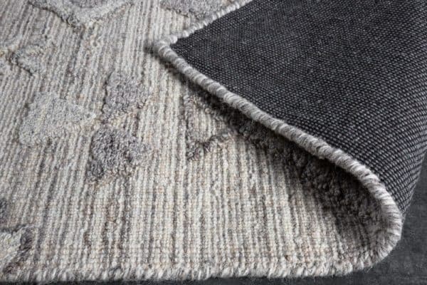 Teppich Azteka sivá Wolle Viskose 160 x 230cm